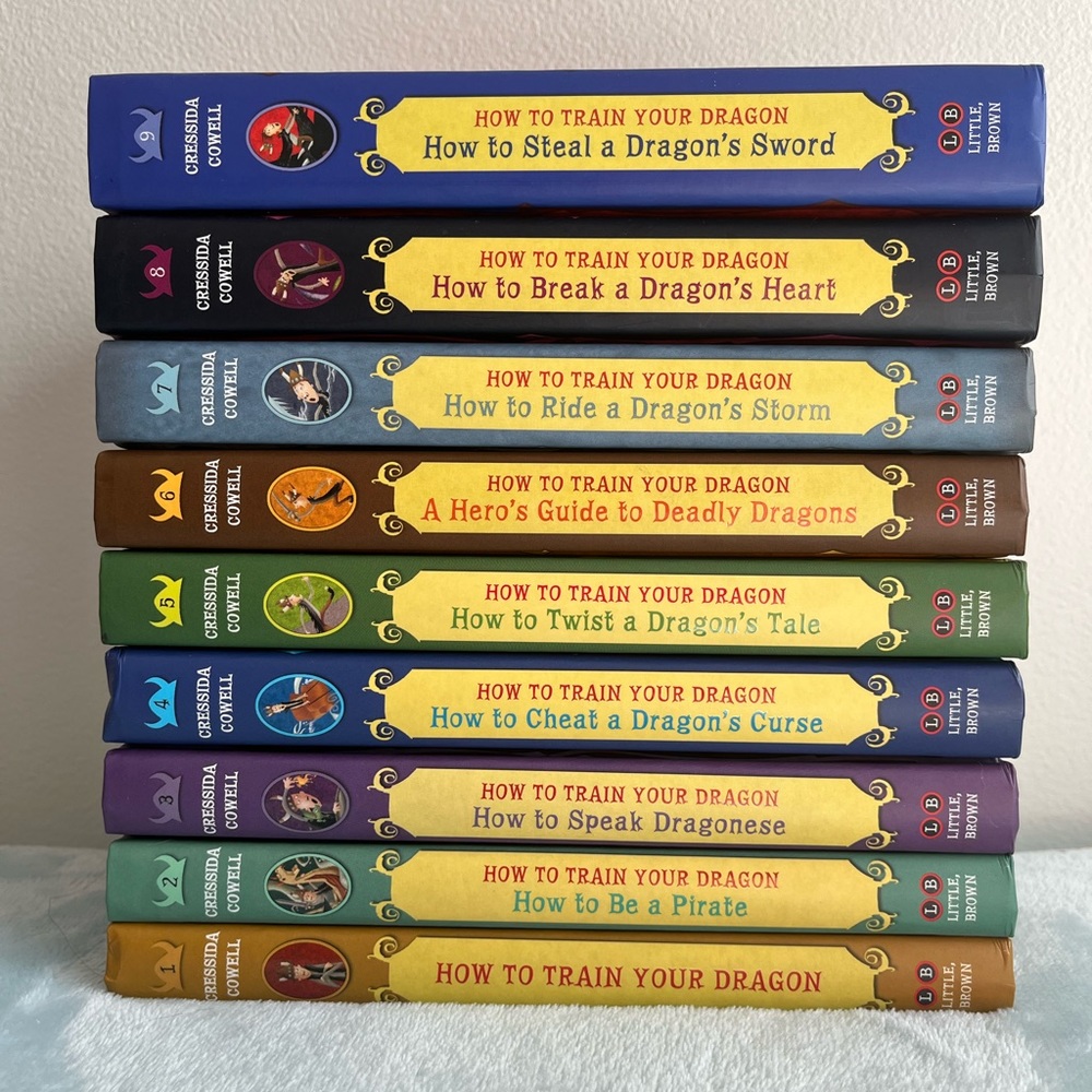 How to train your dragon kids book lot hardcover set 1-9